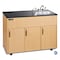 Ozark River Mfg Advantage Maple Hot & Cold Water Portable Sink w/Laminate Top ADAVM-LM-SS1DN - alternate 1